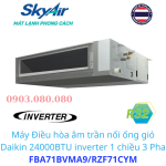 Điều Hòa Daikin FBA71BVMA9/RZF71CYM+BRC1E63 Skyair Giấu Trần Inverter R32 - HRT (3Pha)